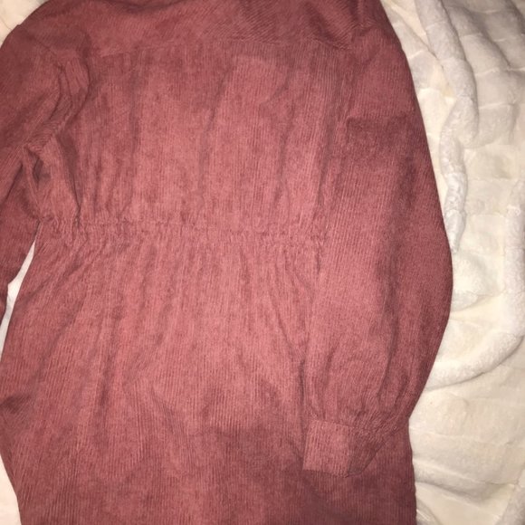 SHEIN - Dusty Pink, Corduroy Jacket/Dress - Picture 3 of 4